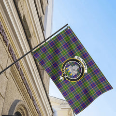 Dalrymple Tartan Crest House Flag