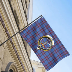 Elliot Modern Tartan Crest House Flag