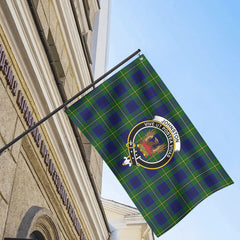 Johnston of Caskieben Tartan Crest House Flag
