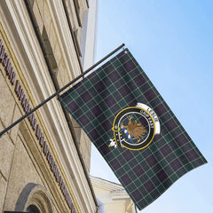 Leslie Hunting Modern Tartan Crest House Flag