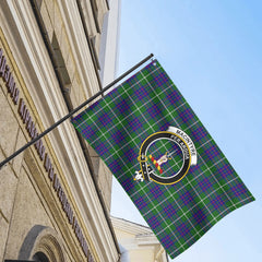 MacIntyre Hunting Modern Tartan Crest House Flag