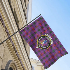 Montgomery Modern Tartan Crest House Flag