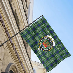 Mow Tartan Crest House Flag