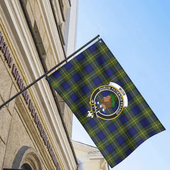 Muir Tartan Crest House Flag