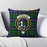 Carmichael Modern Tartan Crest Pillow Cover