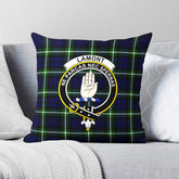 Lamont Modern Tartan Crest Pillow Cover