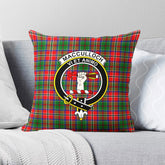 MacCulloch (McCulloch) Tartan Crest Pillow Cover