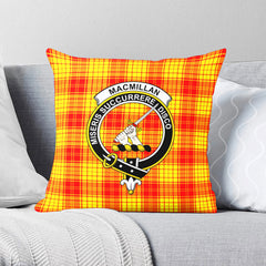 MacMillan Clan Tartan Crest Pillow Cover