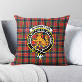 MacPherson Ancient Tartan Crest Pillow Cover