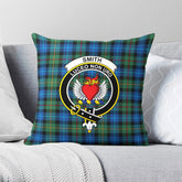 Smith Ancient Tartan Crest Pillow Cover
