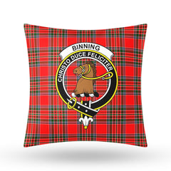 Binning (of Wallifoord) Tartan Crest Pillow Cover