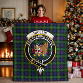 Baillie Tartan Crest Quilt