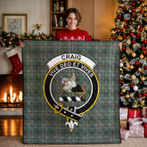 Craig Tartan Crest Quilt