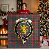 Cumming Hunting Modern Tartan Crest Quilt