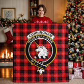 Cunningham Modern Tartan Crest Quilt