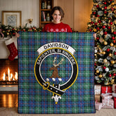 Davidson of Tulloch Tartan Crest Quilt