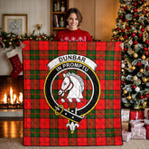Dunbar Modern Tartan Crest Quilt