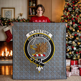 Gladstone Tartan Crest Quilt