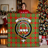 Grierson Tartan Crest Quilt