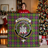 MacDonald (Clan Ranald) Tartan Crest Quilt