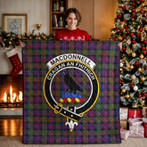 MacDonnell of Glengarry Modern Tartan Crest Quilt