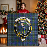 MacInnes Modern Tartan Crest Quilt