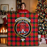 MacNaughton Modern Tartan Crest Quilt