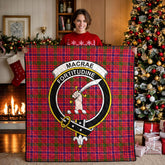 MacRae Modern Tartan Crest Quilt