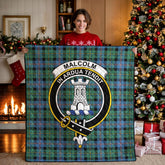 Malcolm Ancient Tartan Crest Quilt