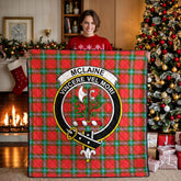 McLaine of Loch Buie Tartan Crest Quilt