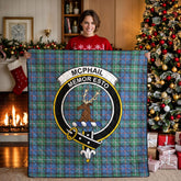 McPhail Hunting Ancient Tartan Crest Quilt
