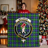 Meldrum Tartan Crest Quilt