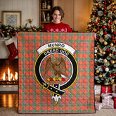 Munro Ancient Tartan Crest Quilt