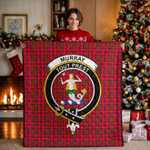 Murray of Tulloch Modern Tartan Crest Quilt