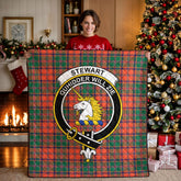 Stewart of Appin Ancient Tartan Crest Quilt