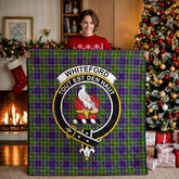 Whiteford Tartan Crest Quilt