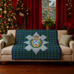 Black Watch Ancient Tartan Crest Quilt