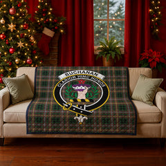Buchanan Hunting Tartan Crest Quilt