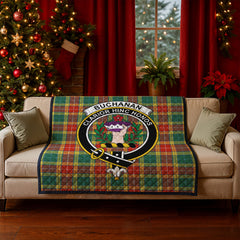 Buchanan Old Sett Tartan Crest Quilt