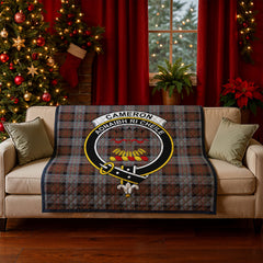 Cameron of Erracht Weathered Tartan Crest Quilt