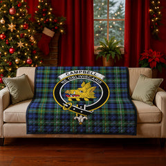 Campbell Argyll Ancient Tartan Crest Quilt