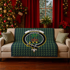 Swinton Tartan Crest Quilt