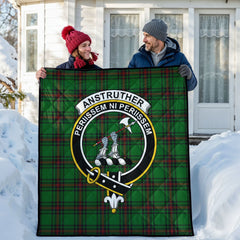 Anstruther Tartan Crest Quilt