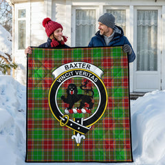 Baxter Modern Tartan Crest Quilt