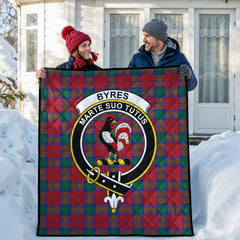 Byres Tartan Crest Quilt