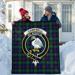 Campbell of Cawdor Modern Tartan Crest Quilt