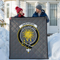 Shepherd Tartan Crest Quilt