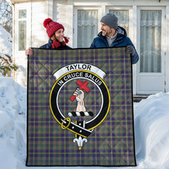 Taylor Weathered Tartan Crest Quilt