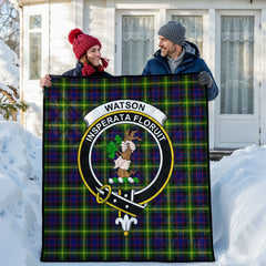 Watson Modern Tartan Crest Quilt