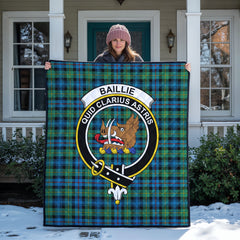 Baillie Ancient Tartan Crest Quilt